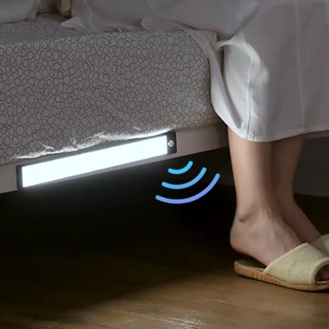LED-bewegingssensorlicht Nachtlampje Draadloos USB onder kastlicht voor keukenkast Slaapkamer Garderobe Sensor Binnenverlichting