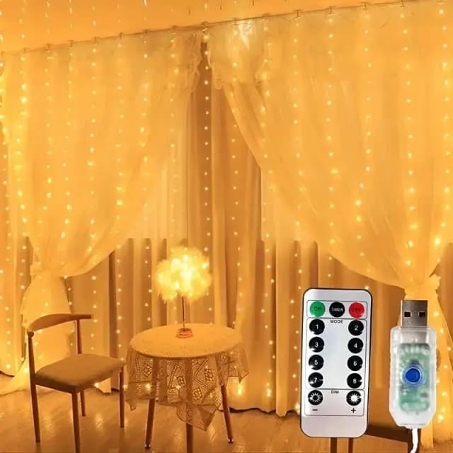 1Pc Haak Led Gordijnverlichting Fee String Lights Festival Verlichting Regenboog Raam Lamp Huis Slaapkamer Bruiloft Kerst Decoratie