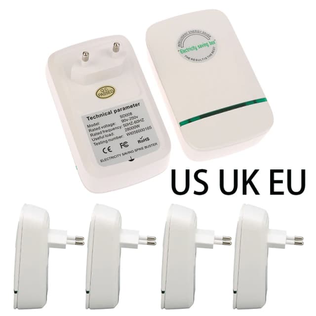 VS VK EU Groen Energiebesparende stopcontacten Adapter Compatibele elektrische spaarders voor thuis