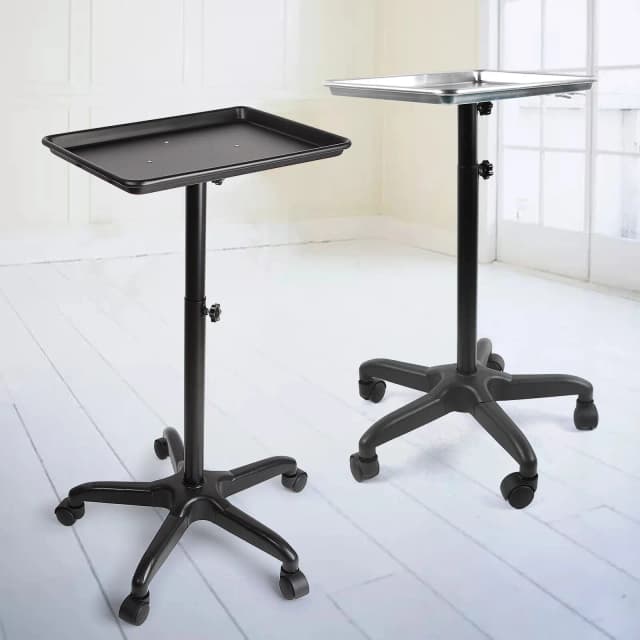 Salon Aluminium Rollende Trolley Met Dienblad Verstelbare Hoogte Mobiele Schoonheidssalon Spa Opbergvak Tattoo Hairstylist Kar