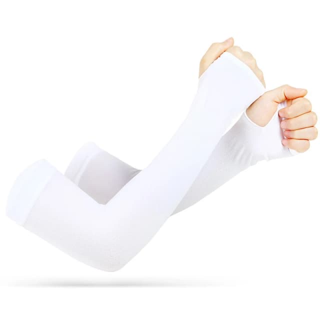 UV Solar Armmouwen Vrouw Mannen Fietsen Vingerloze Handschoenen Cool Muff Zomer Ijs Zijde Elastische Arm Cover Rijden Anti-zonnebrand Mouw