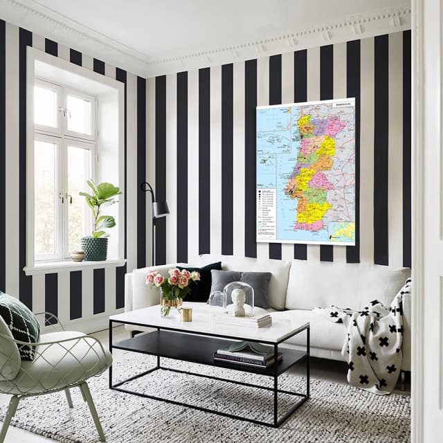 150*225 cm Politieke Transportkaart van De Portugal In het Frans Vinyl Canvas Schilderij Muur Poster Schoolbenodigdheden Home Decor