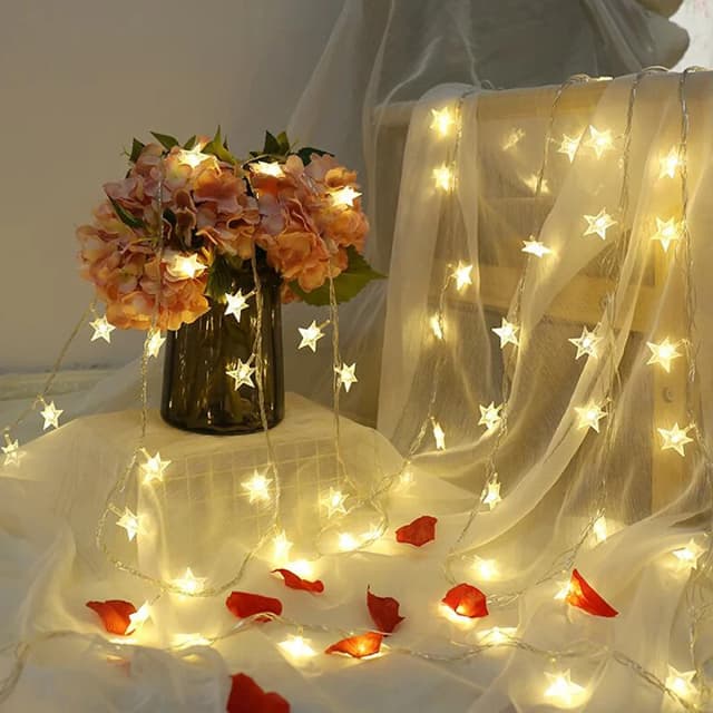 LED-ster kerstverlichting ketting batterij/USB-aangedreven lichtslingers slinger voor feest thuis bruiloft terras tuin kerstdecoratie