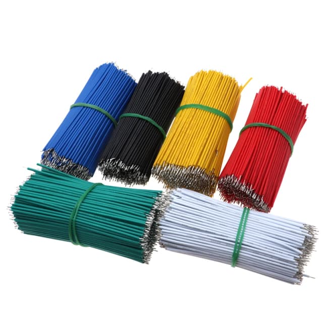 120 stks/set 24AWG Vertinde Broodplank PCB Soldeer Kabel 24AWG 8 cm Fly Jumper Draad Tin Dirigent Draden 1007-24AWG Connector Draad
