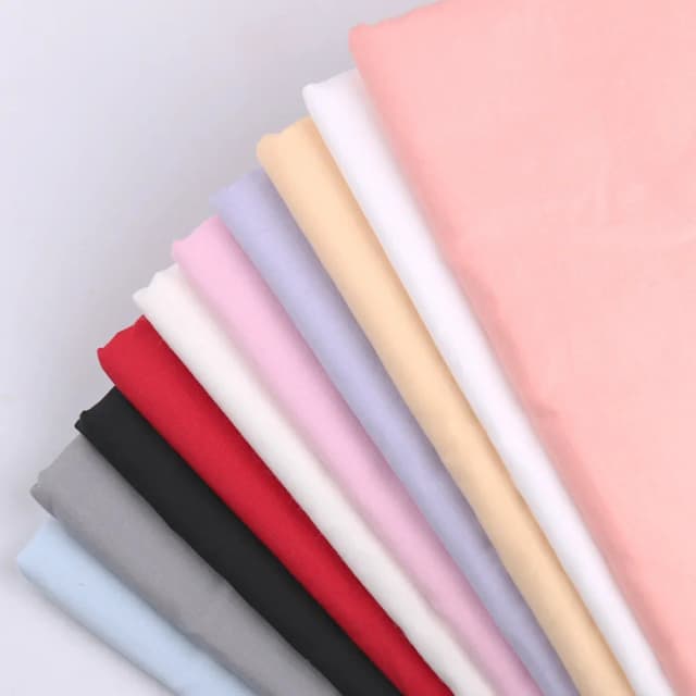 1m 100% katoenen stof voor voering kleding jurken per meter witte jersey diy stof top zachte quiltstoffen