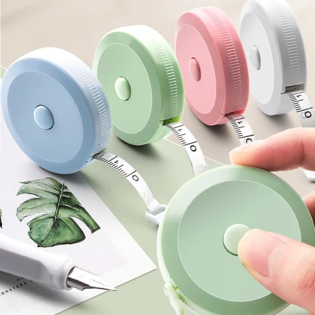 2 meter zacht meetlint schaal lichaam naaien flexibele kleermaker liniaal centimeter inch draagbare intrekbare zelfsluitende meetlint