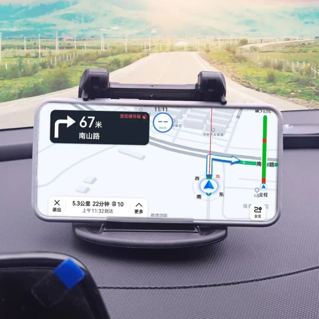 Auto Gemonteerd Paneel Telefoonhouder Houder Met 360 ° Rotatie, Telefoonhouder Met Horizontale En Verticale Wielen, Telefoon Gps