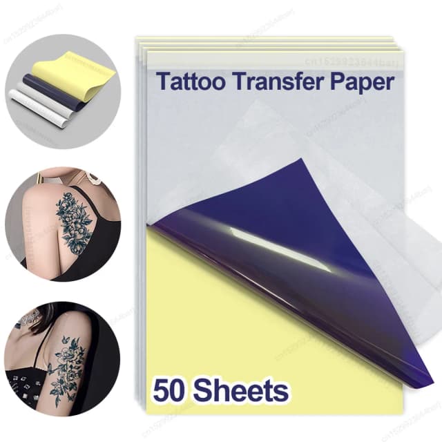 10/50 stuks tattoo-transferpapier 4-laags A4-formaat tattoo-transfermachine stencilpapier voor tatoeëerder tattoo-benodigdheden accessoires