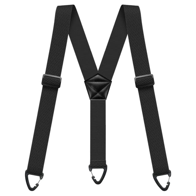 Verborgen bretels voor heren, heavy-duty werkbroekbretels onder de broek, 1,5 inch met 3 drukknopen