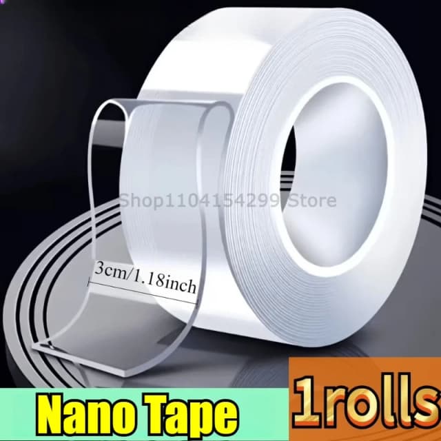 1-10M Dubbelzijdig klevende nanotape 20-50mm breedte Herbruikbaar Geen sporen Waterdicht Ultrasterke tapestrip Transparante montagetape