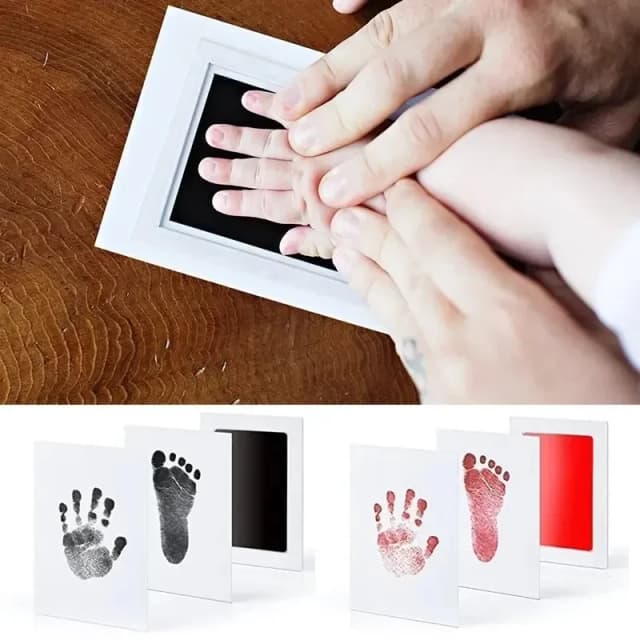 Babyverzorging Niet-giftige Baby Handafdruk Voetafdruk Opdruk Kit Baby Souvenirs Pasgeboren Voetafdruk Inkt Pad voor Pasgeboren Baby Geschenken