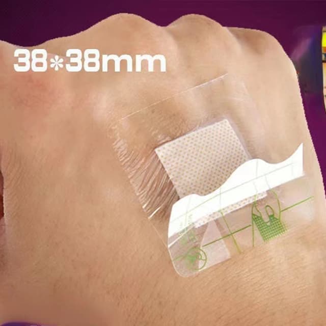 30PCS Transparant PU Vierkant Waterdicht Hemostatisch Pleisterverband Kinderen 38*38mm Beschermende Sticker