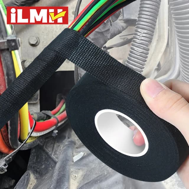 Hoge temperatuur kabelboom doek tape Automotive kabelweefgetouw Hittebestendige stof plakband voor elektrische isolatie van motor