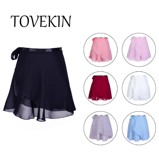 Volwassen Chiffon Ballet Tutu Dans Rok Vrouwen Meisjes Gymnastiek Wikkelrok Training Ballet Rokken Ю Nang Ballet Dans Faldas