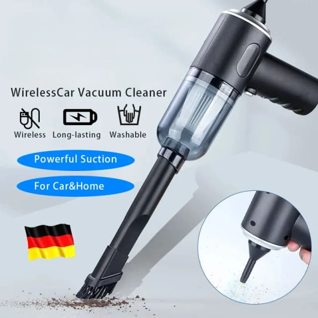 9000Pa Draadloze Auto Stofzuiger USB Opladen 1200mAh Draagbare Reinigingsapparaat Mini Nat en Droog Stofzuiger Huishouden