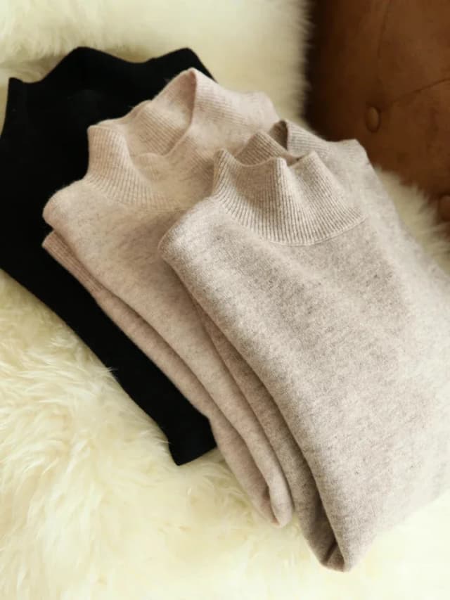 Herfst Winter chique onderkant truien damesmode coltrui slanke lange mouwen gebreide truien zachte warme pull femme top
