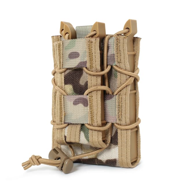 5.56 9mm Molle Magazine Pouch AK AR M4 AR15 Dubbeldekker Magazijn Houder Tas Geweer Pistool Mag Holster Jacht Vest Zakjes