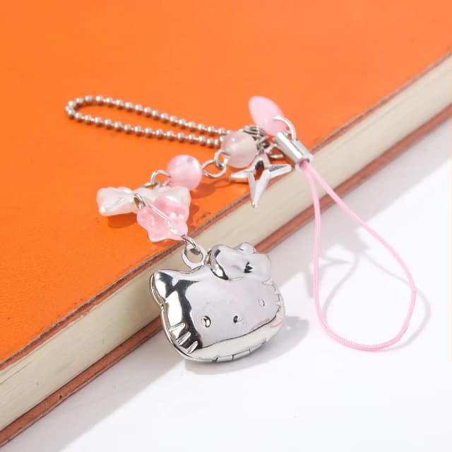 Anime Sanrio Hello Kitty sleutelhanger tas telefoon charme Lolita Goth portemonnee decor nostalgie