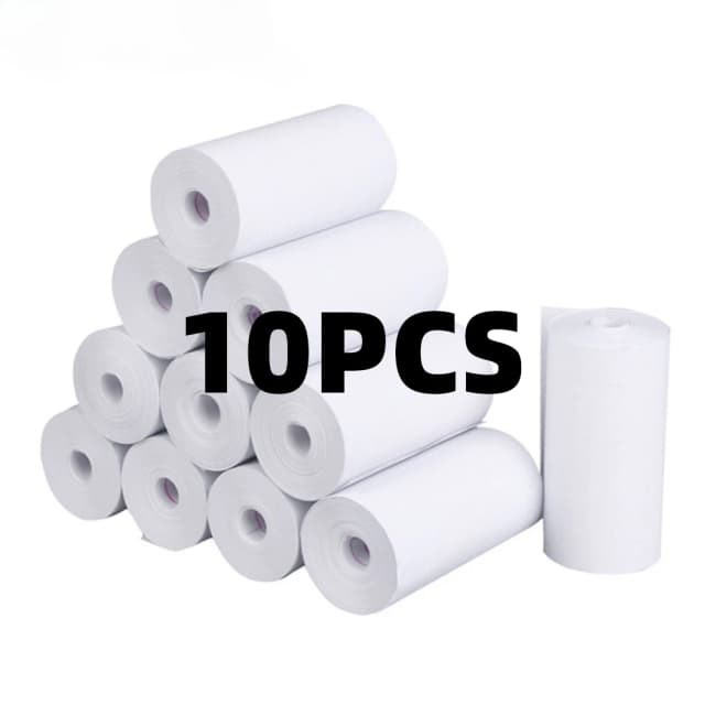 10 Rolls 57x25 MM Thermisch Papier Wit Kinderen Camera Instant Print Kids Camera Afdrukken Papier Vervanging Accessoires onderdelen