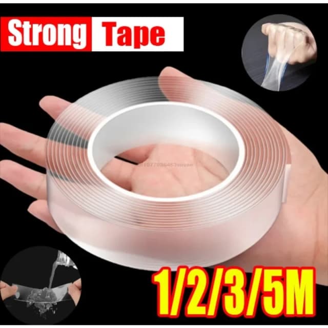 Dubbelzijdige nanotape Extra sterke decoratieve plakband Verdikte transparante waterdichte tape Lijm Handige dingen voor thuis
