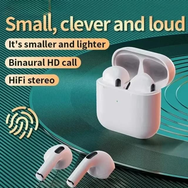 Pro4 TWS Bluetooth Oortelefoon 9D Stereo Draadloze Hoofdtelefoon InEar HiFi Oordopjes Handsfree Headset Met Microfoon Voor Xiaomi