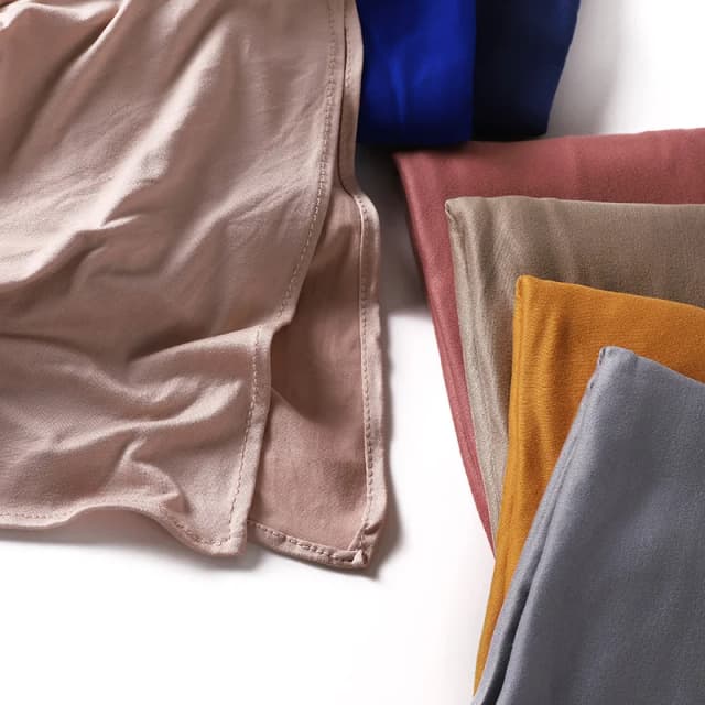 Moslim effen katoenen jersey hijab sjaal effen kleur met goede steek rekbare zachte tulband hoofd wraps sjaal Foulard femme