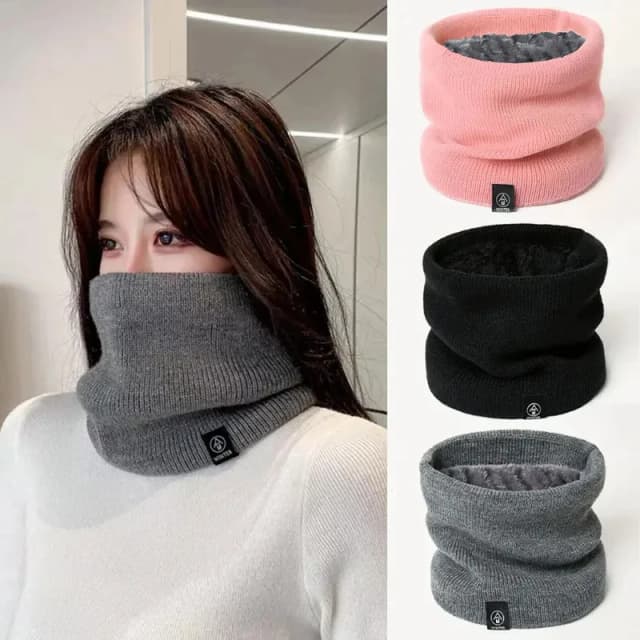 Mode Vrouwen Gebreide Sjaal Effen Kasjmier Zoals Winter Snood Sjaals Dame Warme Dikke Unisex Mannen Hals Sjaals Ring