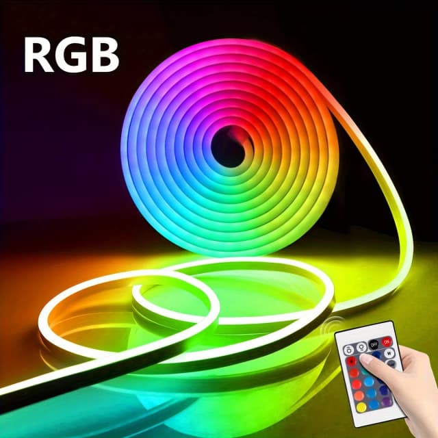 5V Led Neon Strip Lights Usb Aangedreven Muziek Sync 24key Remote Flexibel Teken Waterdicht Voor Indoor Outdoor Decoratie Strip Lights