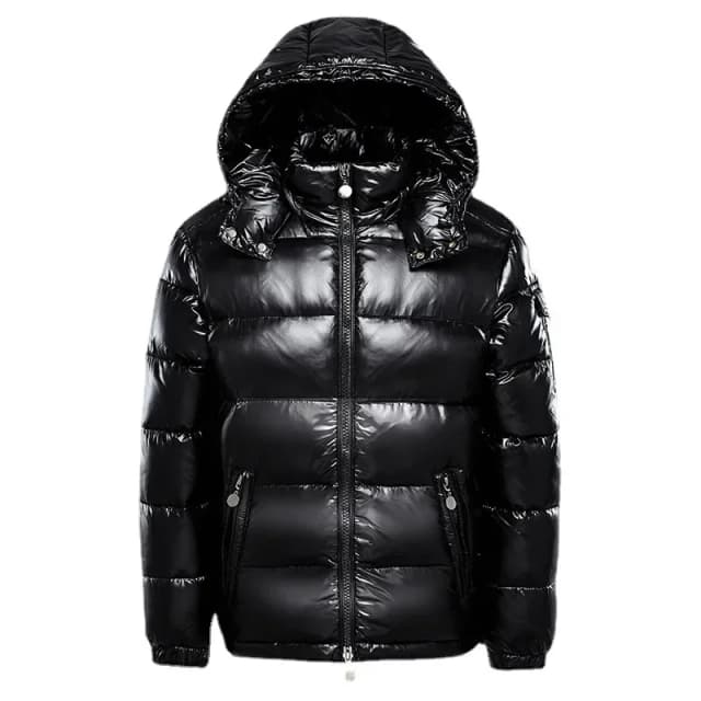 Mode waterdichte korte donsjas heren lichtgewicht sneeuwski eendendons parka hoge kwaliteit glanzende parka winter donsjack heren