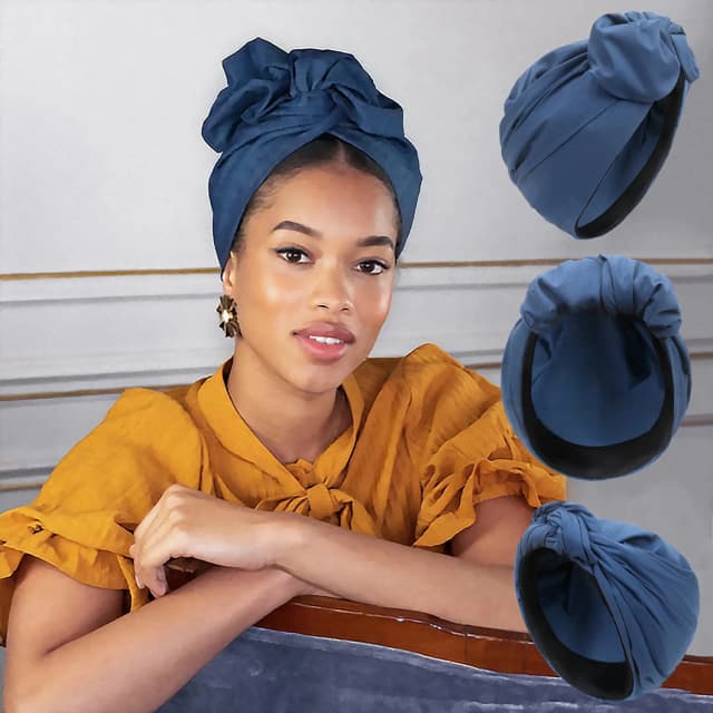 Franse Vintage Tulband Hoed Mode Vrouwelijke Bandana Hoofdband vrouwen Haar Cover Cap Dames Hoofd Wraps Moslim Hoofddoek Motorkap