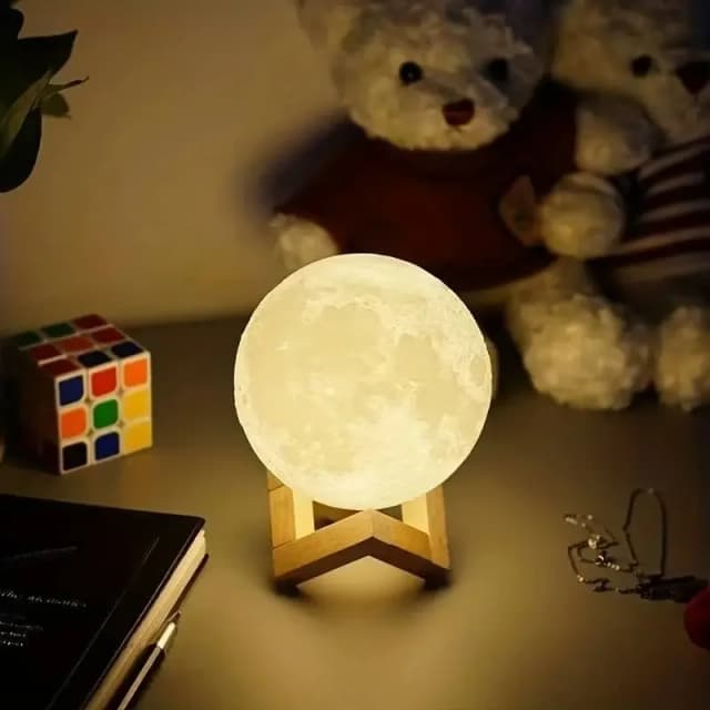 1LED maanlicht Galaxy Light, DIY maannachtlampje, meisje, jongen, kind, vrouw verjaardagscadeau, slaapkamerdecoratie (warm licht)